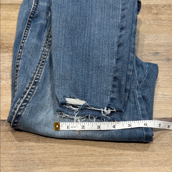 Kut from the Kloth Size 10 High Rise Faded Blue Toothpick Skinny Jeans - Picture 7 of 12